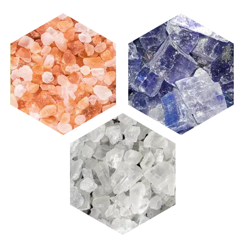 با انواع سنگ نمک آشنا شویم - انوع سنگ نمک شامل سنگ نمک آبی ، صورتی ، سفید - نمک لوت
